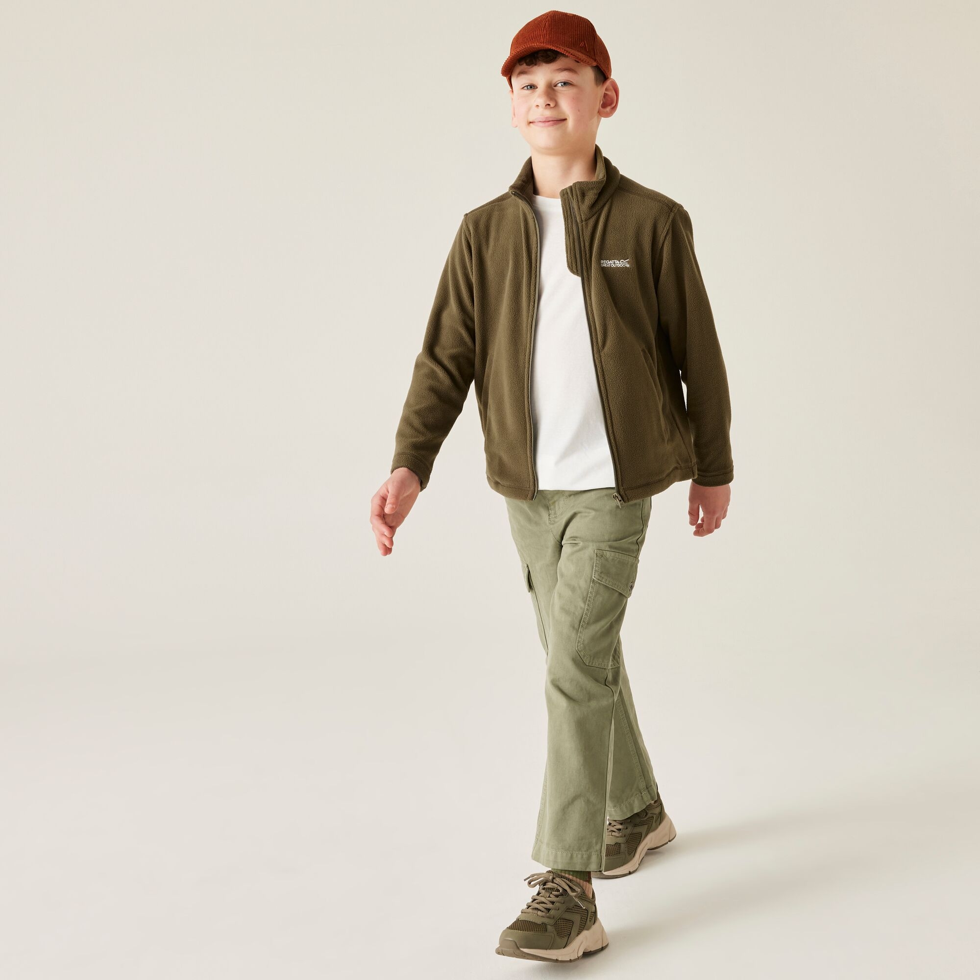 Regatta Polar dziecięcy rozsuwany King II Zielony