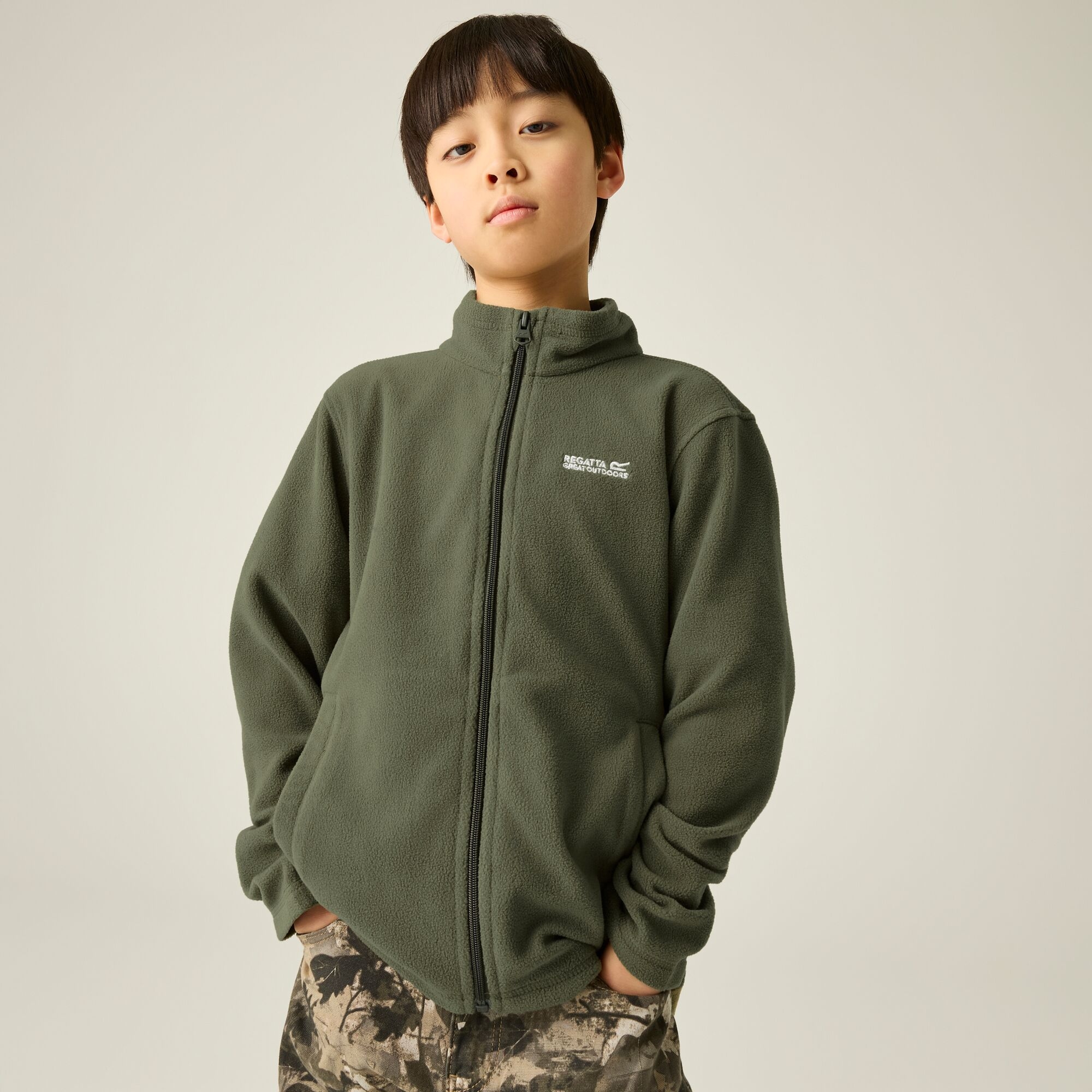 Regatta   Polar dziecięcy rozsuwany King II Zielony