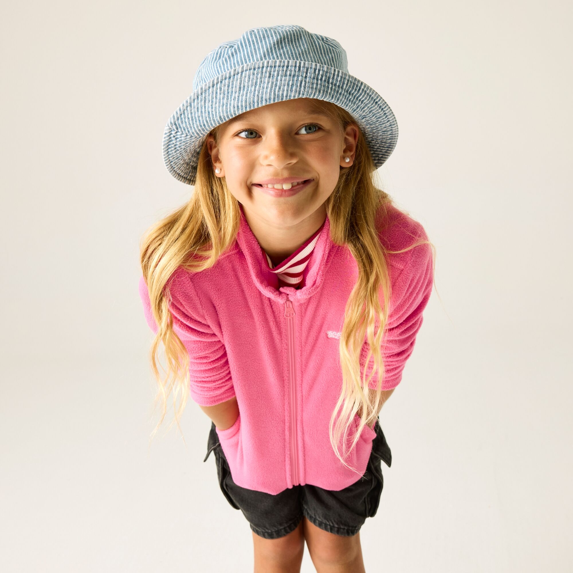 Regatta Regatta Polar dziecięcy rozsuwany King II Różowy