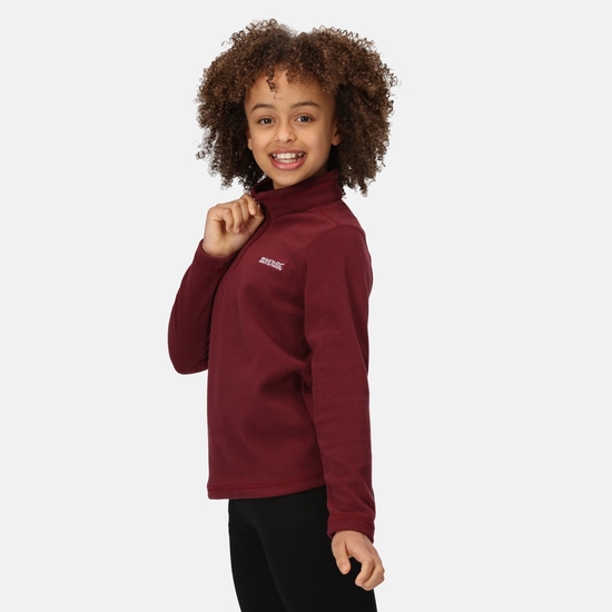 Kids' Hot Shot II Half Zip Fleece Burgundy