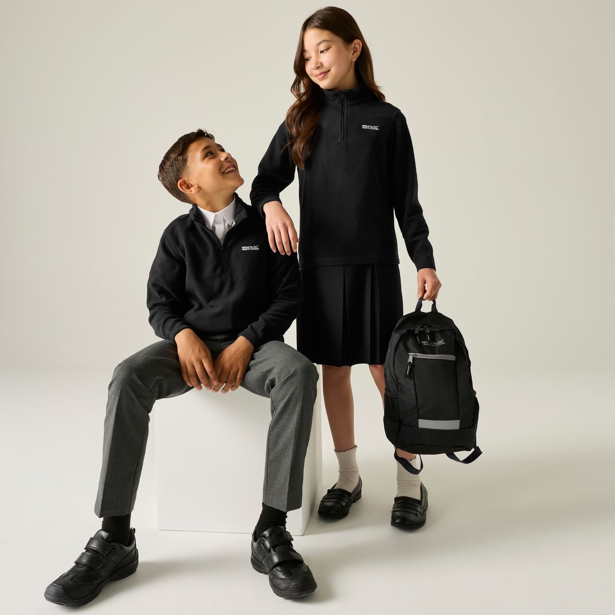 Regatta Kids’ Hot Shot Ii School Fleece - Black Size 13 Years