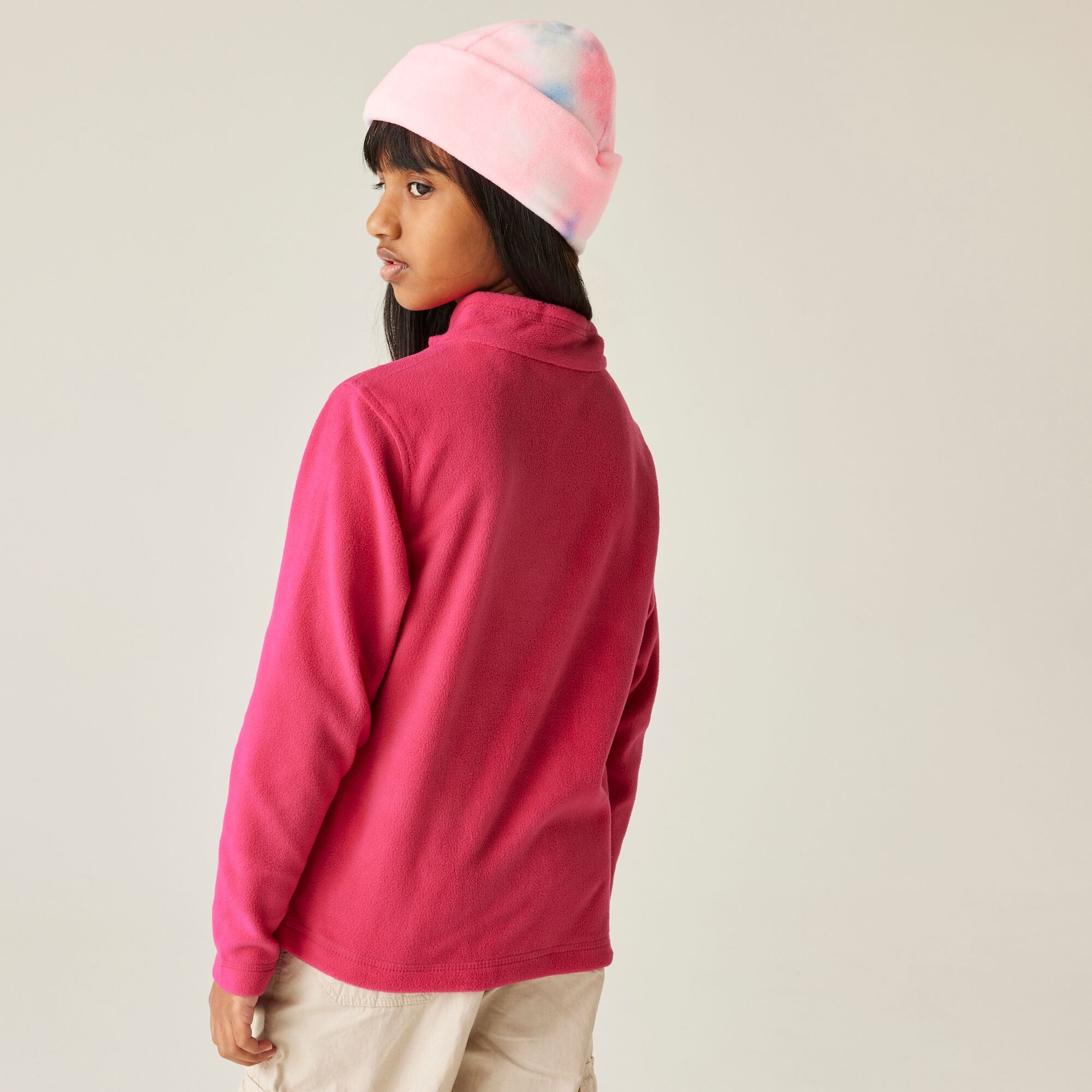 Regatta Polar dziecięcy z suwakiem 1/2 Hot Shot II Fuksja