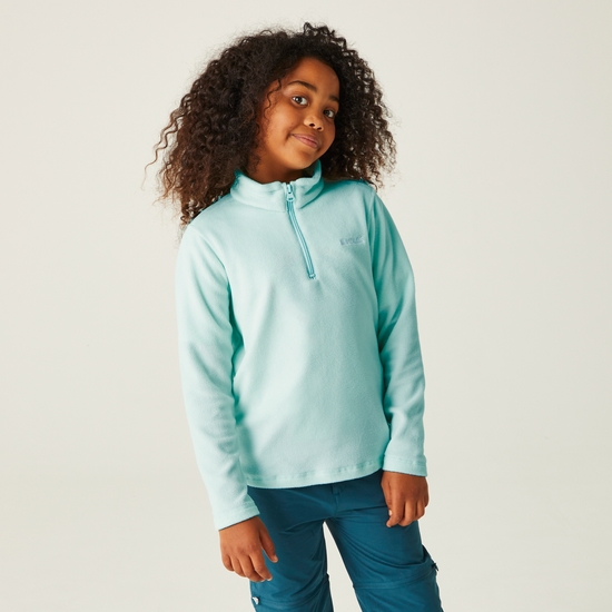 Kids' Hot Shot II Half Zip Fleece Bleached Aqua