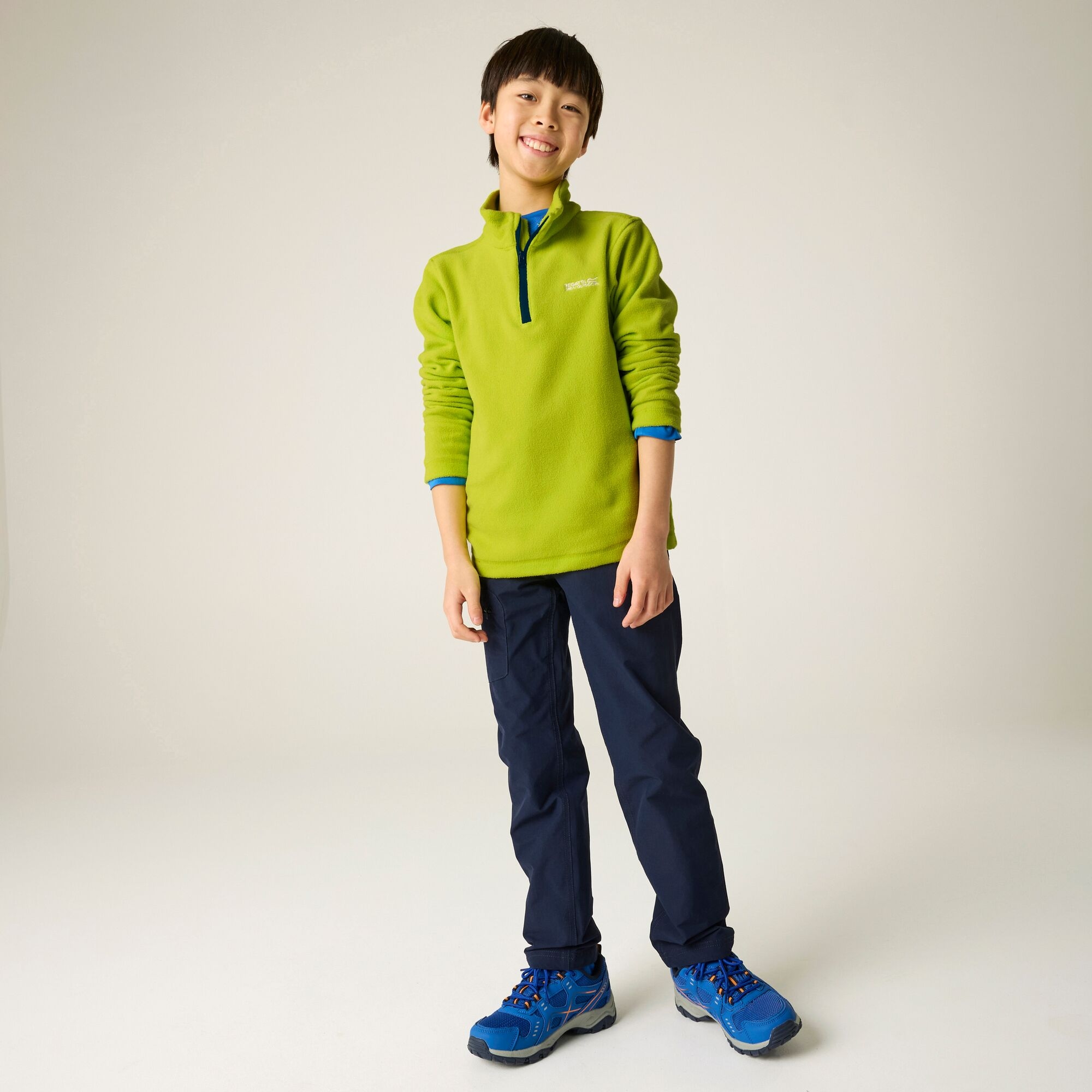 Regatta Kids’ Hot Shot Ii School Fleece - Green Size 3-4 Years