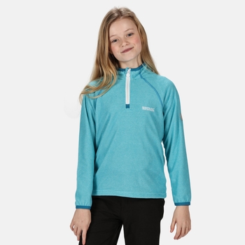 Loco - Kinder Fleece-Sweatshirt mit Reißverschluss - schmale Streifen Blau