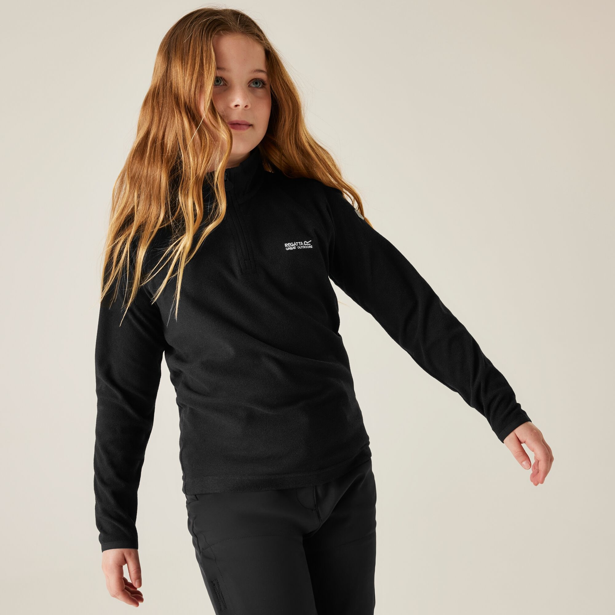 Regatta Kids’ Loco Fleece Size: 3-4 Years Unisex Kids Black