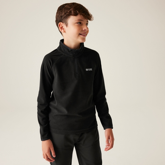 Kids' Loco Half Zip Fleece Black