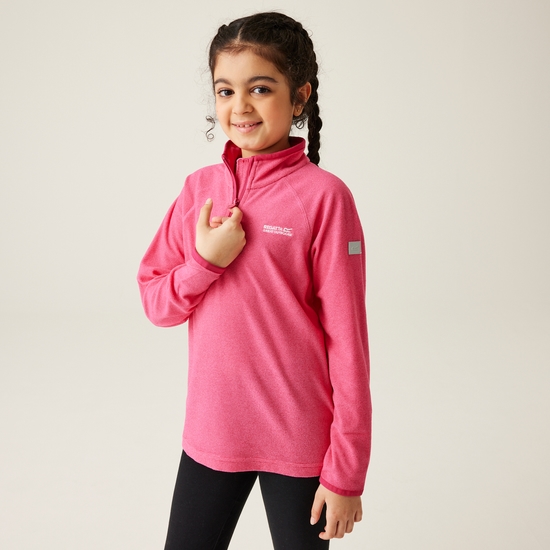 Kids' Loco Half Zip Fleece Pink Potion Flamingo Pink