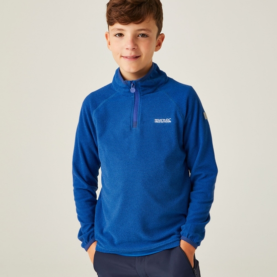 Kids' Loco Half Zip Fleece Oxford Blue New Royal