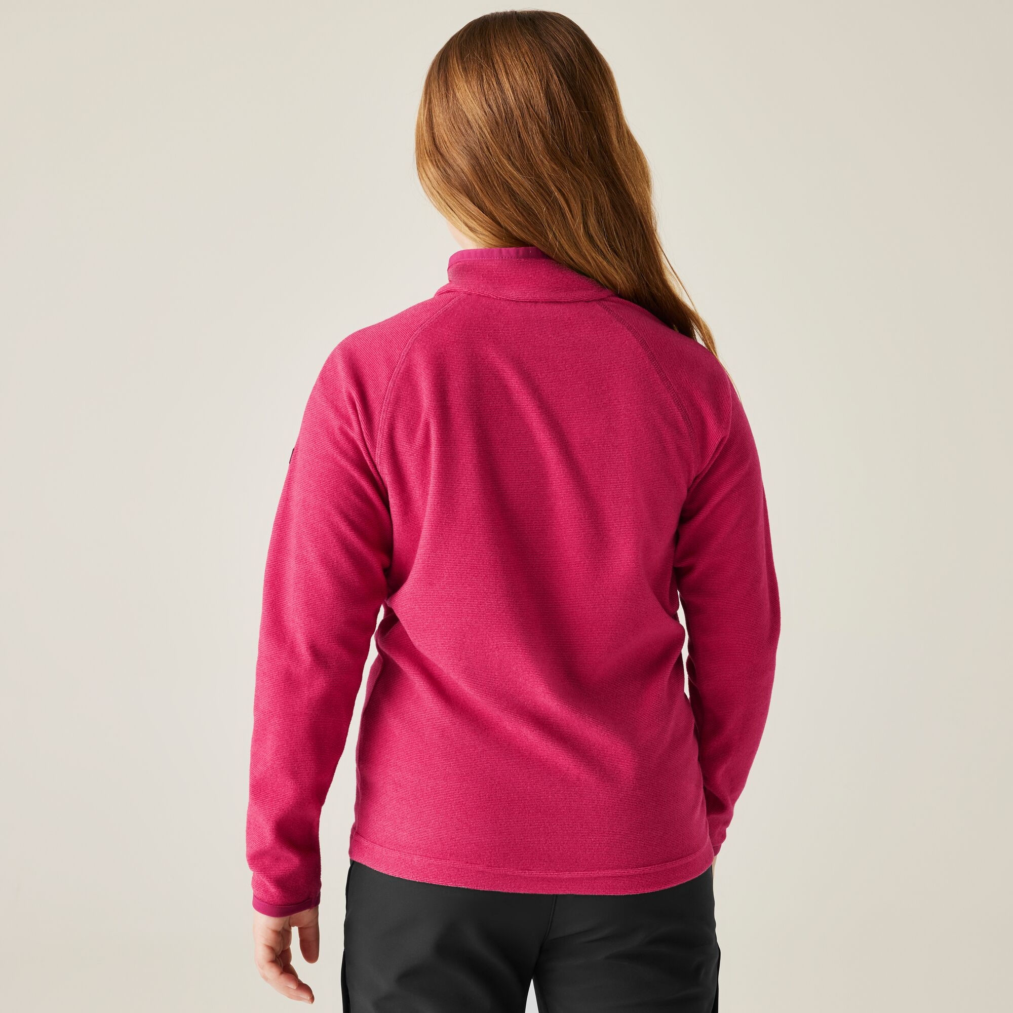 Regatta Polar dziecięcy z suwakiem 1/2 Loco Fuksja