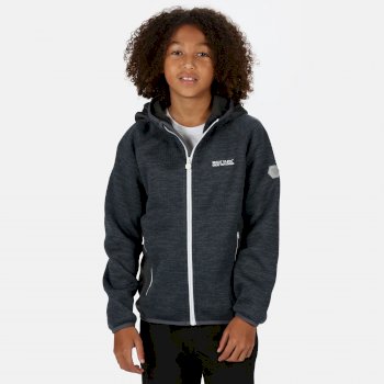 Regatta Lostock Veste Softshell Zipp/ée Junior en Maille Stretch Extensible avec Capuche Fleece Enfant