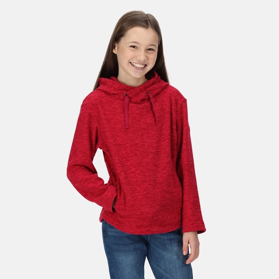 Kids' Kacie Hooded Fleece Berry Pink Marl