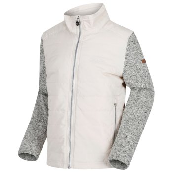 Kids' Kenya Padded Jacket with Fleece Sleeves Light Vanilla