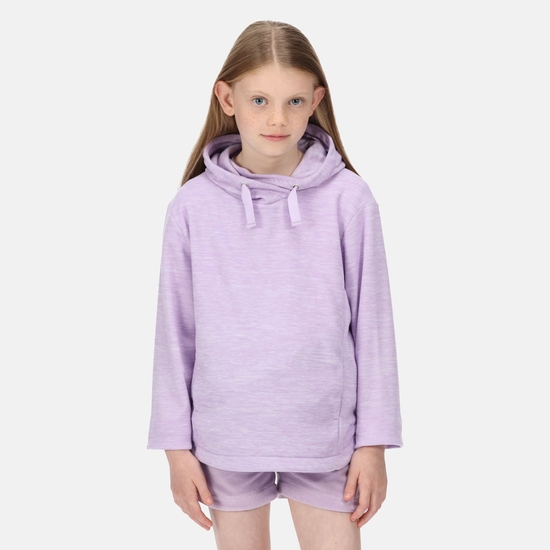 Kids' Kalina Hooded Fleece Pastel Lilac Marl