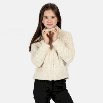 Kids' Kazumi Full Zip Fluffy Fleece Light Vanilla