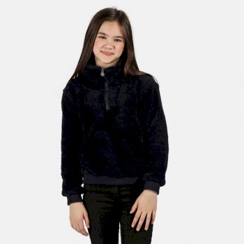 Kids' Kessie Half Zip Fluffy Fleece Navy