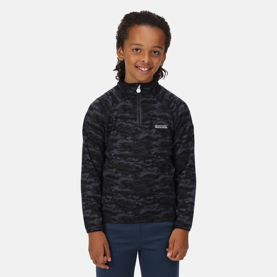 Kids' Highton Half Zip Fleece India Grey Camo