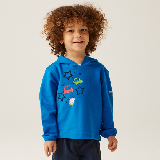 Kids' Peppa Pig Graphic Print Hoody Imperial Blue