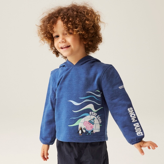 Dziecięca bluza z kapturem Peppa Niebieski
