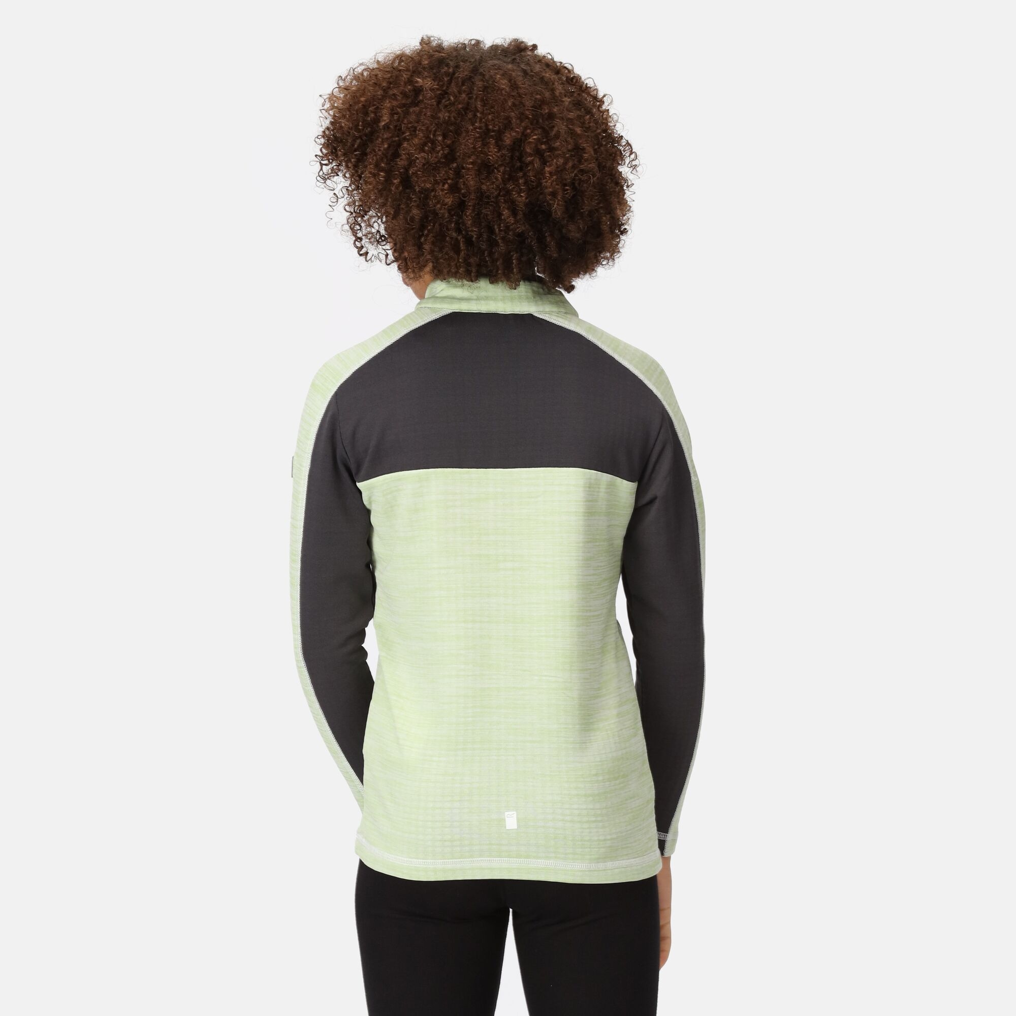 Regatta Dziecięcy polar z recyklingu Hewley Jasnozielono-szary