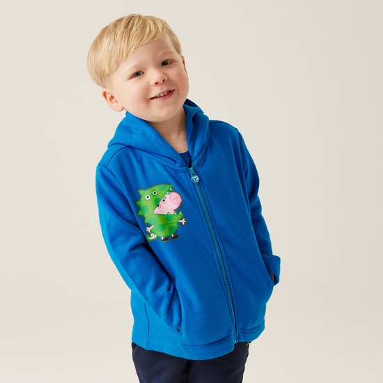 Kids' Peppa Pig Full Zip Fleece Imperial Blue