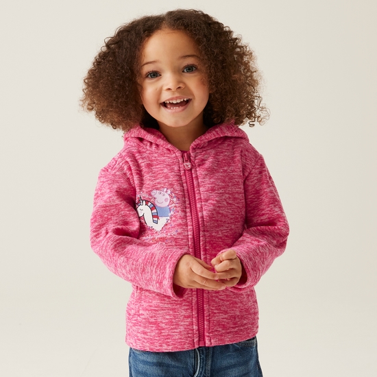 Kids' Peppa Pig Full Zip Fleece Pink Fusion Marl