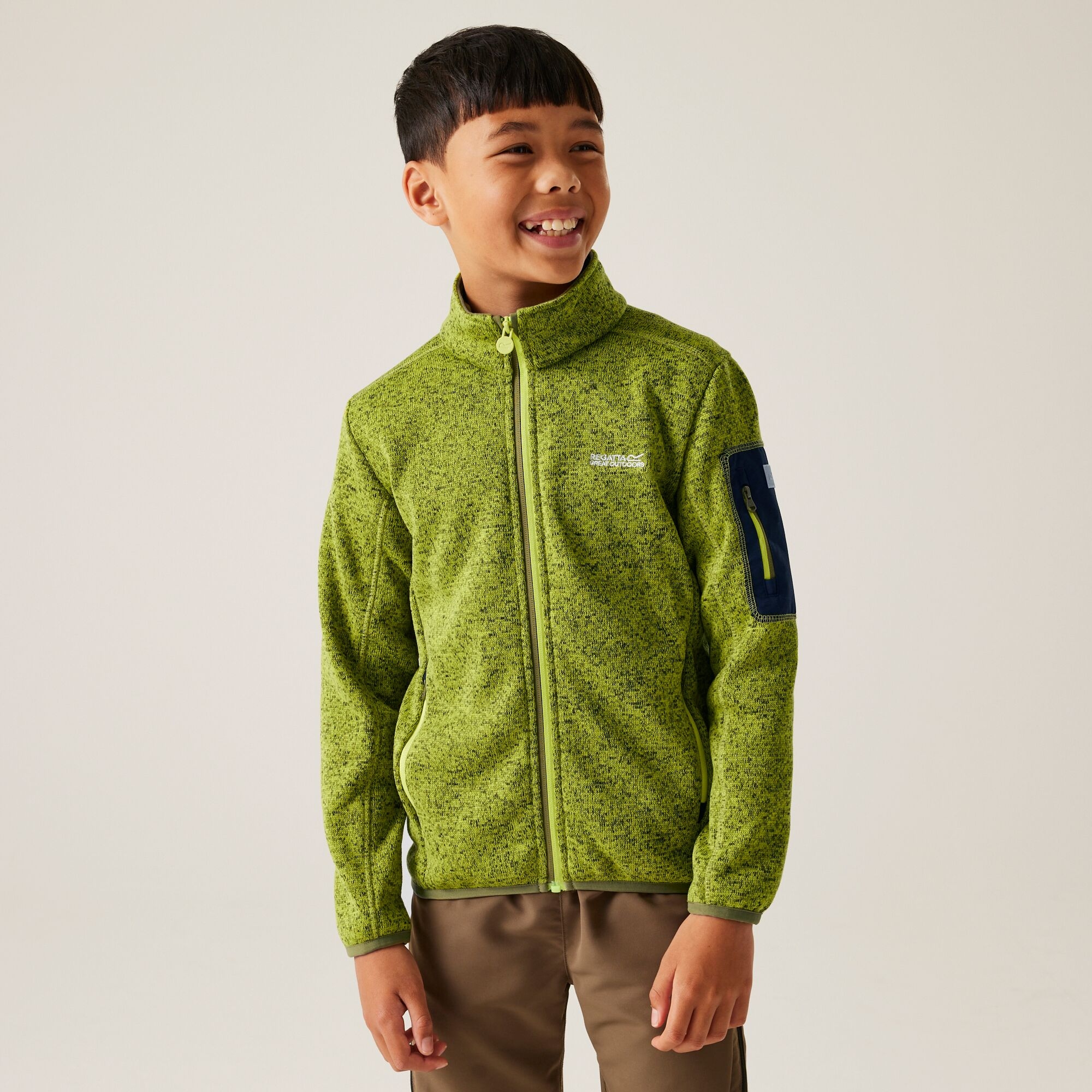 Regatta Dziecięcy polar z suwakiem Newhill Zielony