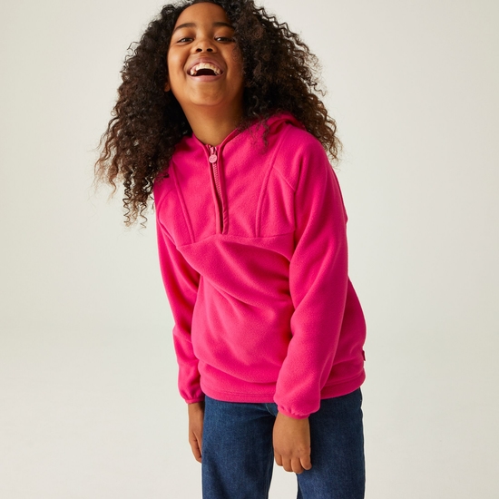 Kids' Fayley Hooded Fleece Pink Potion