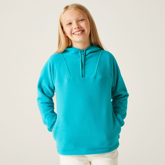 Fayley Fleece mit Kapuze für Kinder Blau