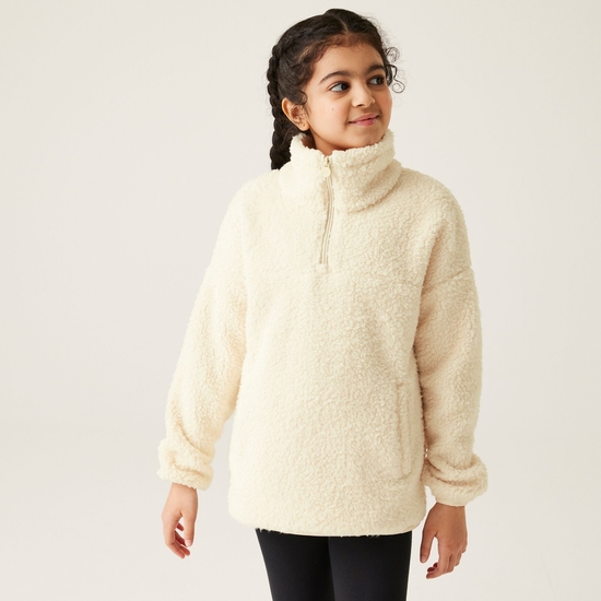 Kids' Kaliza Half Zip Fleece Light Vanilla