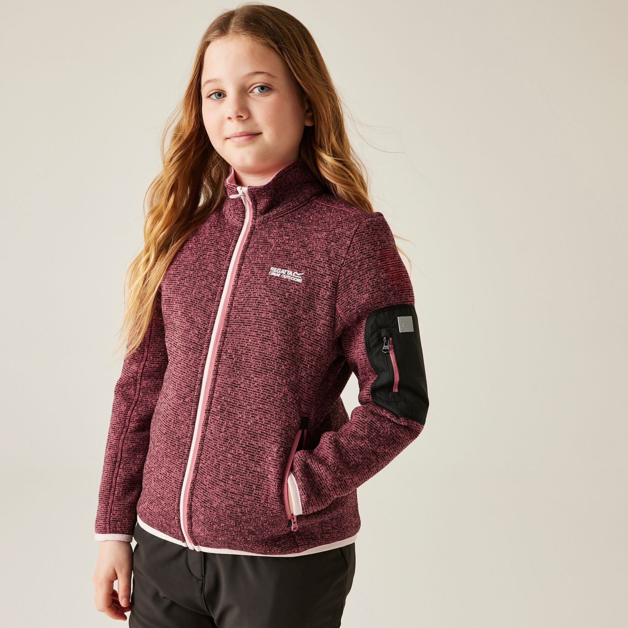 Regatta Polar dziecięcy rozsuwany Newhill Różowy