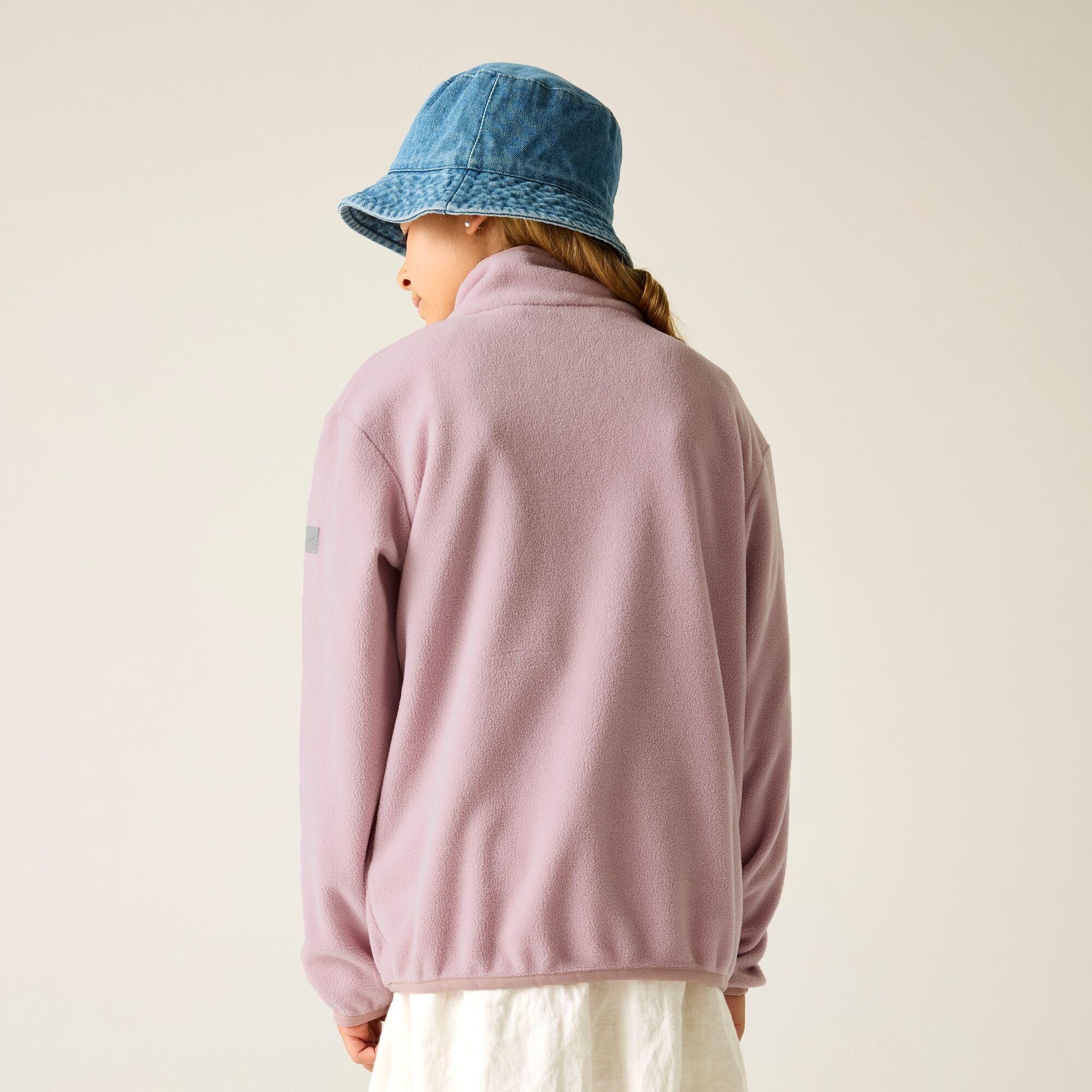 Regatta Polar dziecięcy z suwakiem 1/2 Junior Frankie Fioletowy