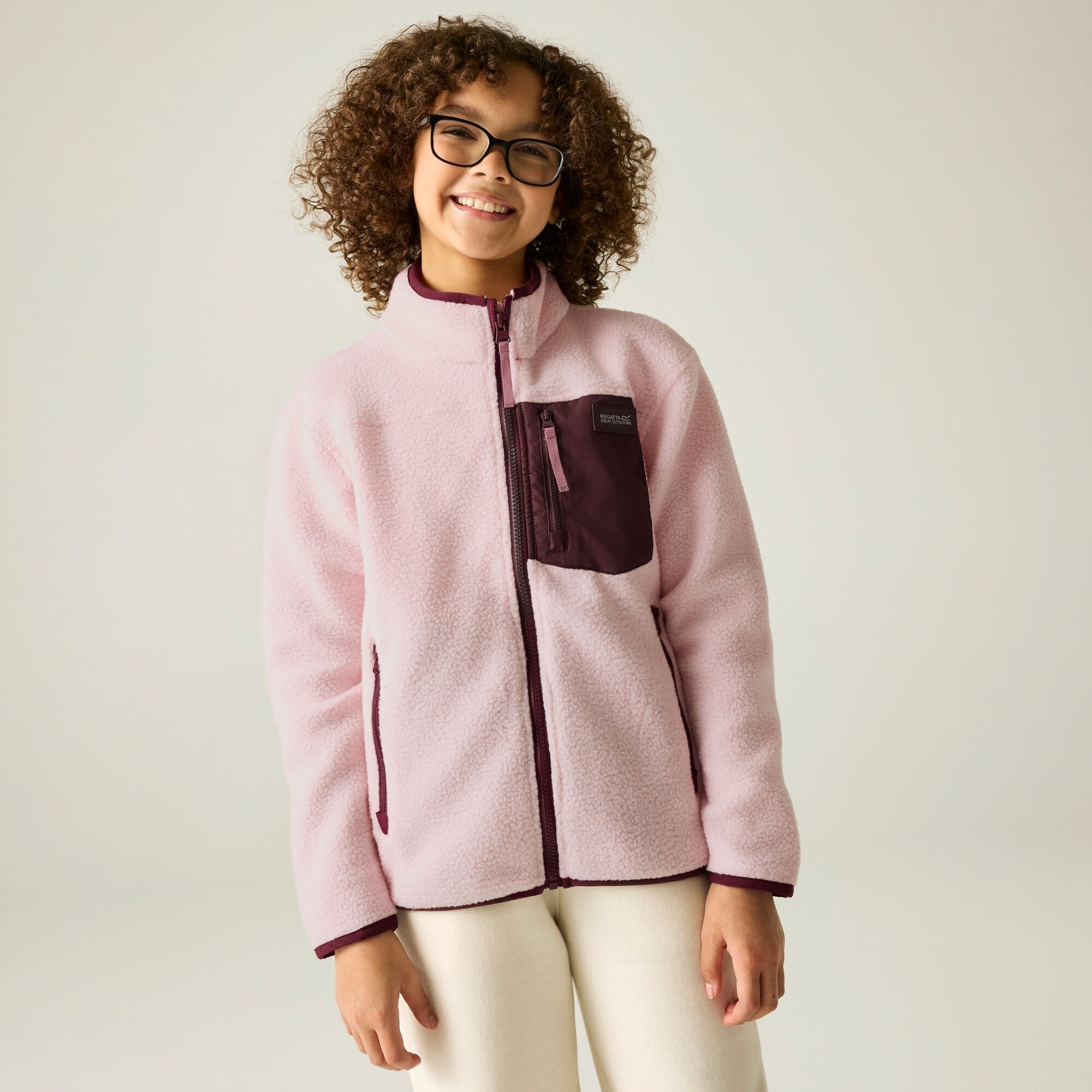 Regatta Kids’ Frankie Warm School Fleece - Pink Size 11-12 Years