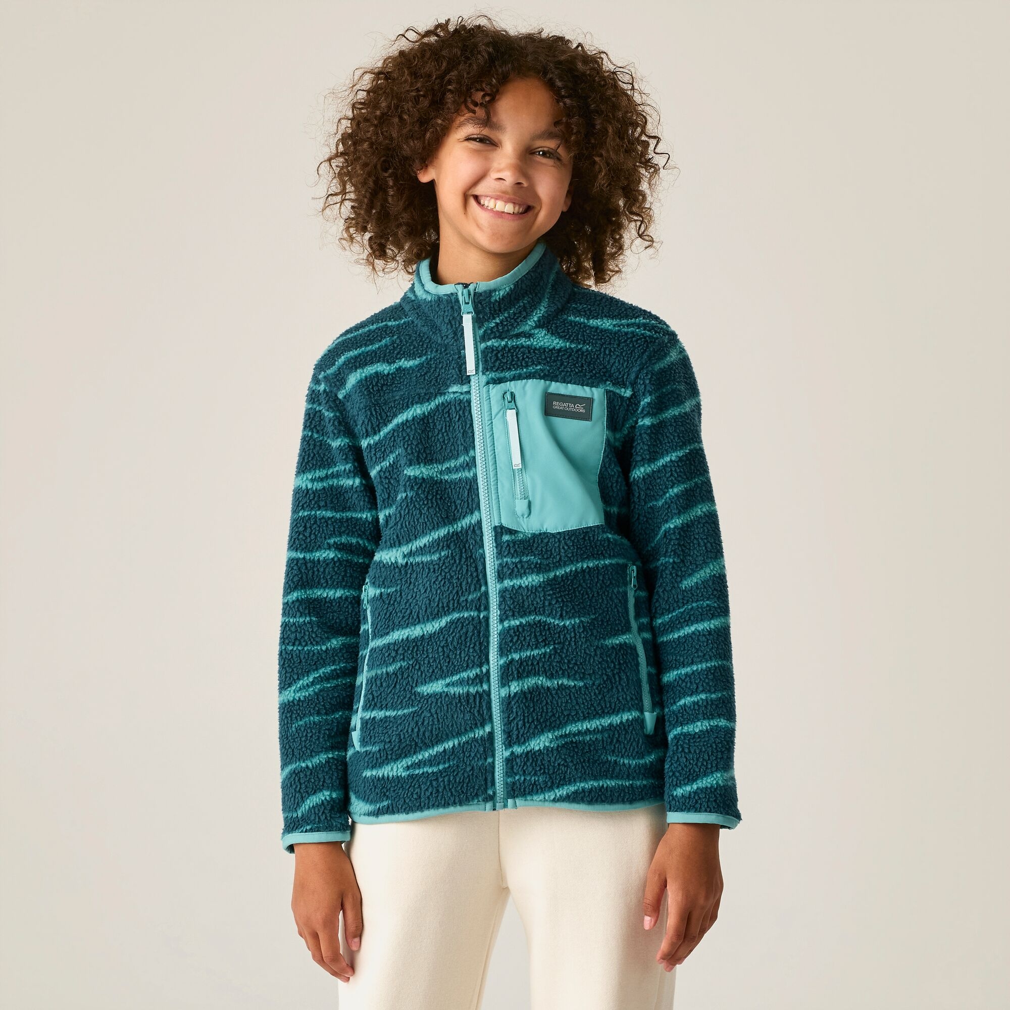 Regatta Kids’ Frankie Warm School Fleece - Green Size 11-12 Years