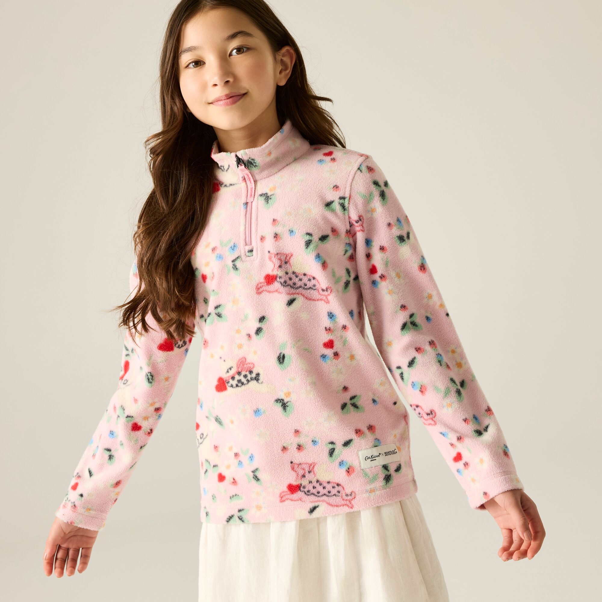 Regatta Cath Kidston Junior Fleece Size: 13 Years Unisex Kids Pink