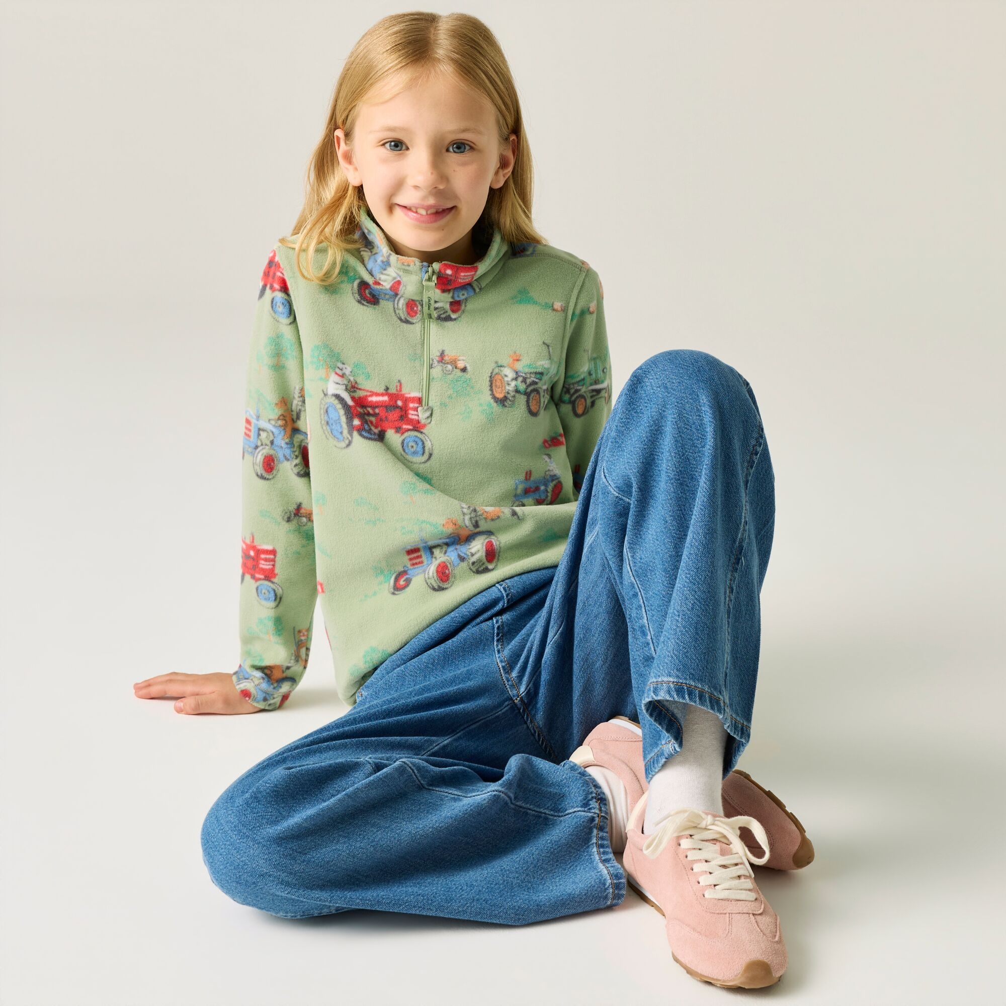 Regatta Cath Kidston Kids School Fleece - Green Size 2 Years