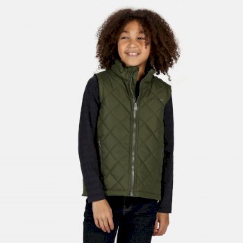 Kids' Zion Quilted Insulated Gilet Racing Green