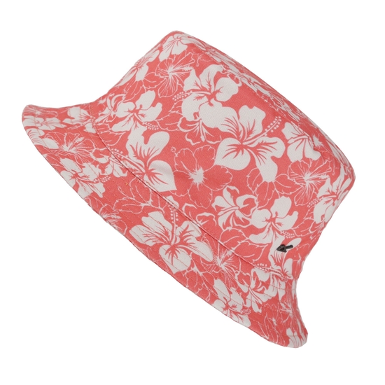 Kids' Crow Canvas Hat Shell Pink Hibiscus 