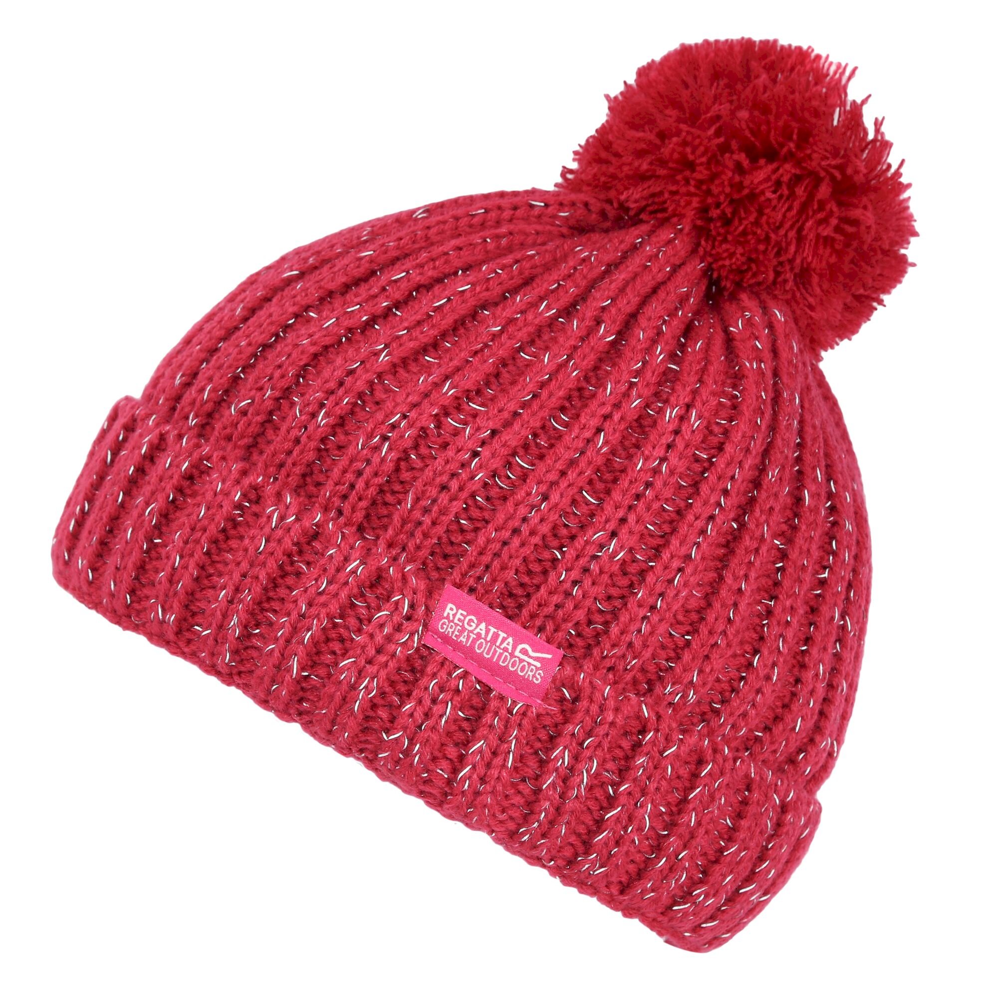 Cerise bobble hat Clearance
