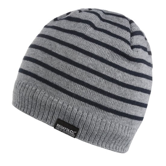 Kids' Tarley Fleece Lined Knitted Hat Storm Grey Marl