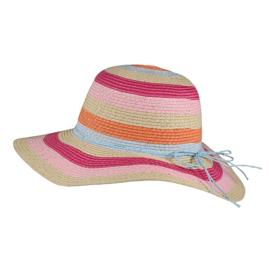 Kids' Mayla Straw Sun Hat Multi Stripe