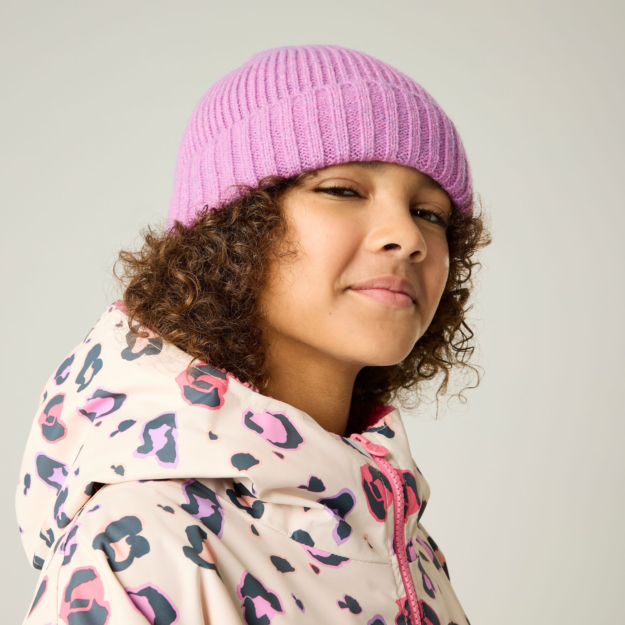 Regatta Kids Ribbed Basic Beanie - Purple Size 1-3 Years