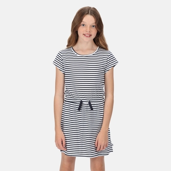 Kids' Catrinel Short Sleeved Dress Navy Stripe