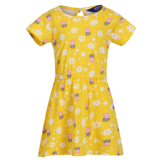 Dziecięca sukienka Peppa Żółty