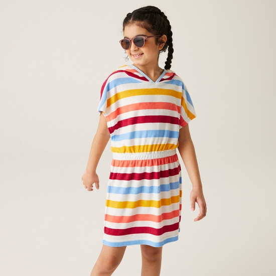 Kids' Bernessa Towelling Dress Multi Stripe
