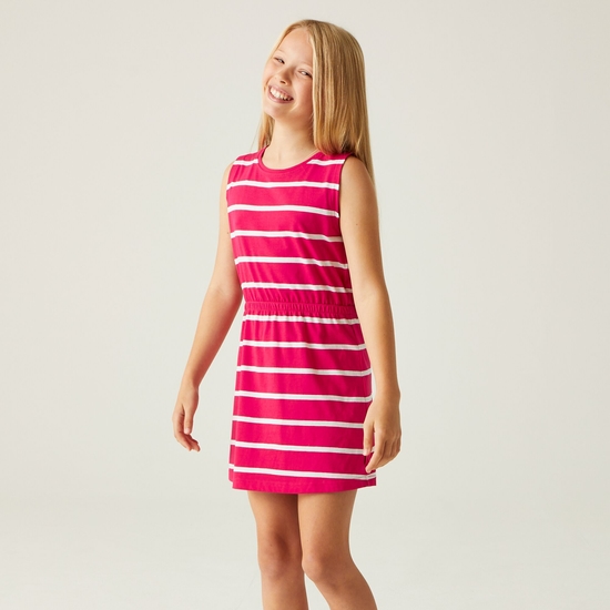 Kids' Beylina Dress Pink Potion White Stripe