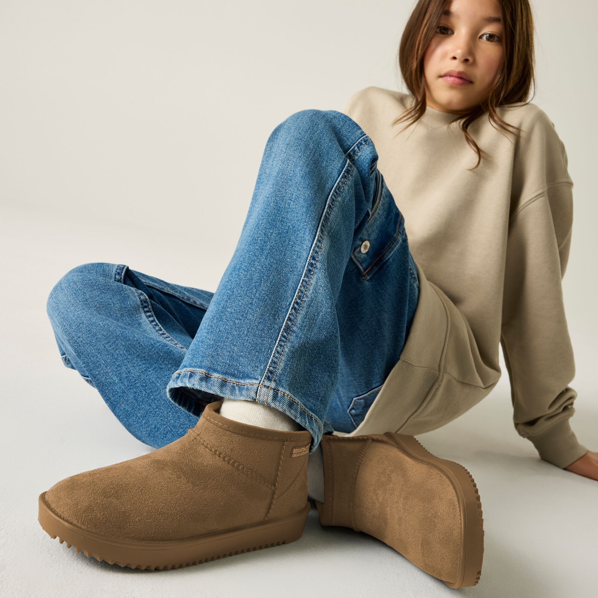 Regatta Śniegowce dziecięce niskie Risley Brązowy