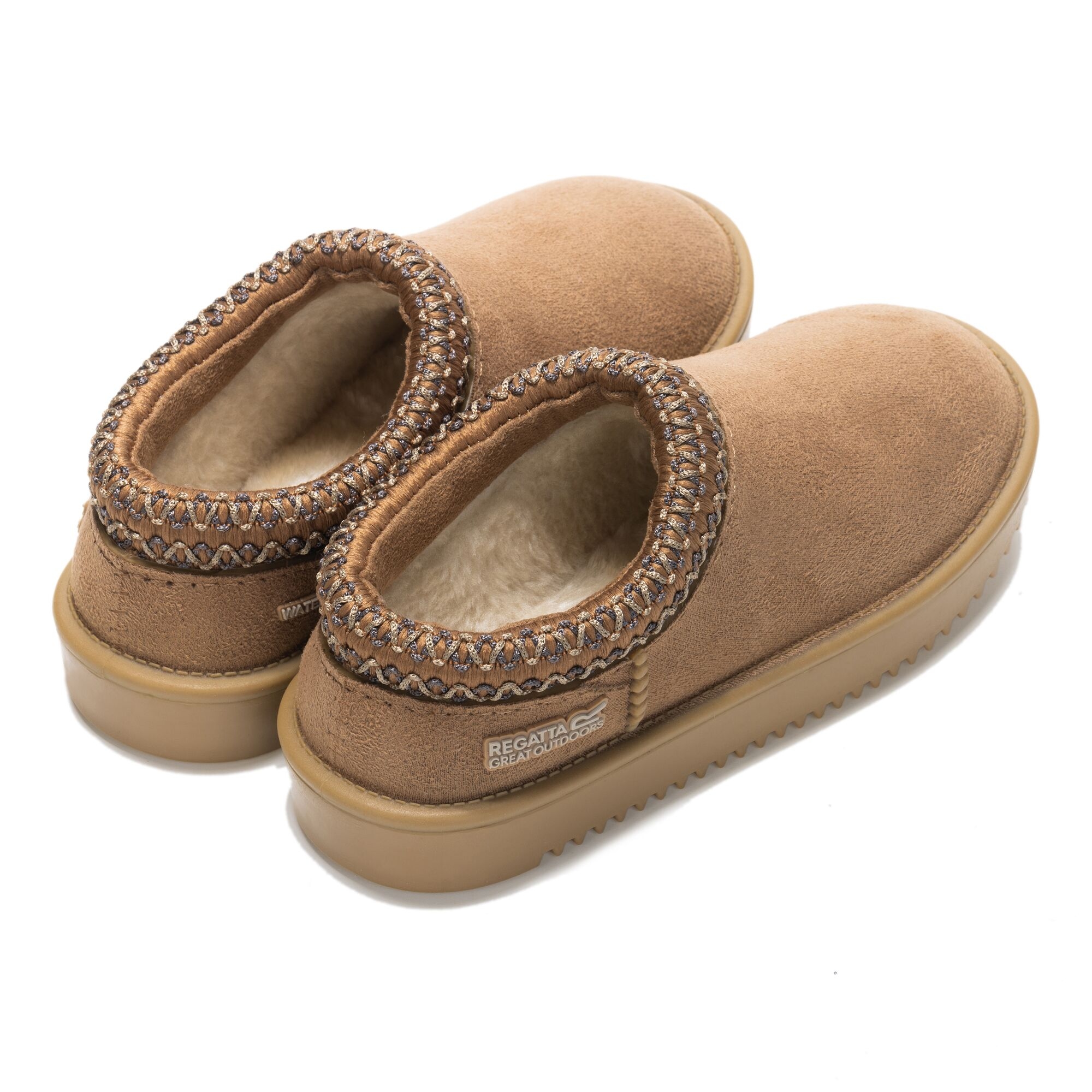 Regatta Kapcie dziecięce Risley Brązowy