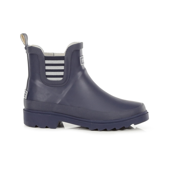 Kids' Harper Ankle Wellies Navy White 