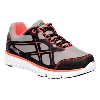 Kota Lite Surfspray Wanderschuh für Kinder grau-neonorange